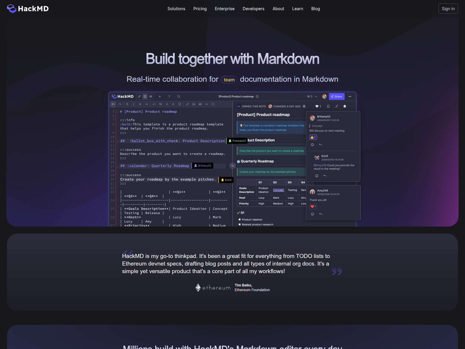 Screenshot of app-hackmd.com