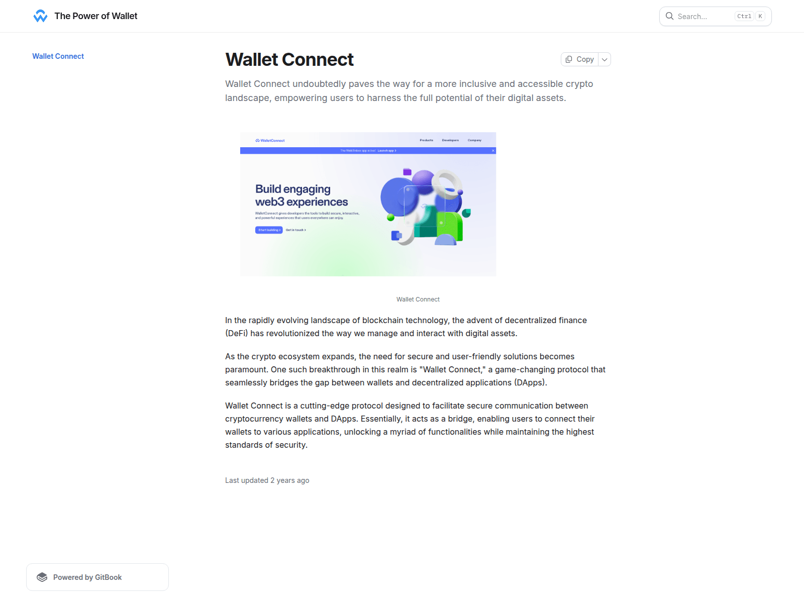 Screenshot of wallet-connectz.gitbook.io