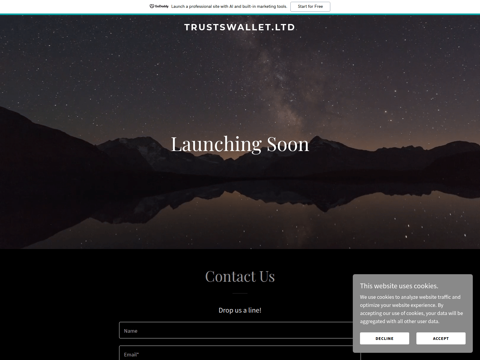 Forensic screenshot of trustswallet.ltd