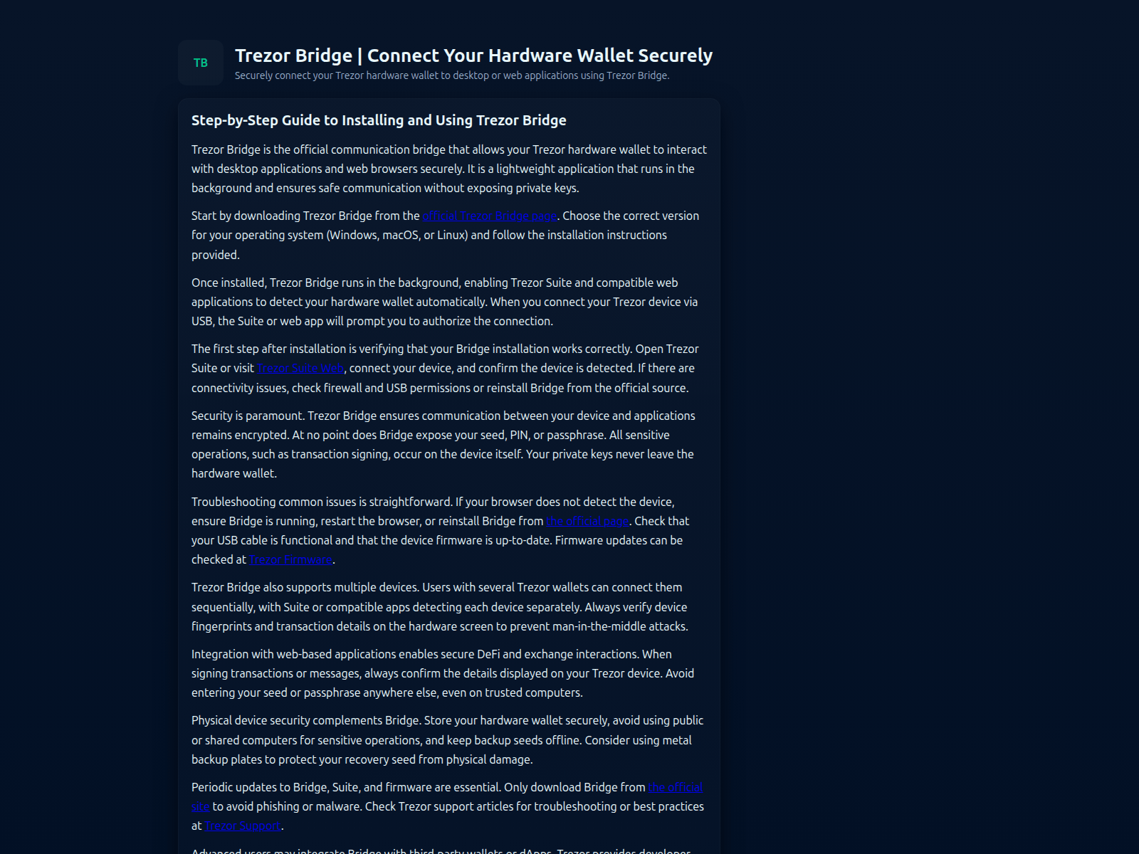 Forensic screenshot of trzior-bridg.pages.dev