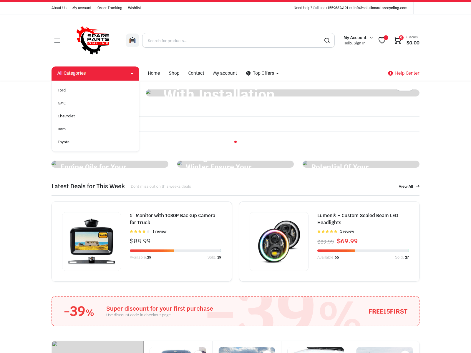 Screenshot of solutionautorecycling.com