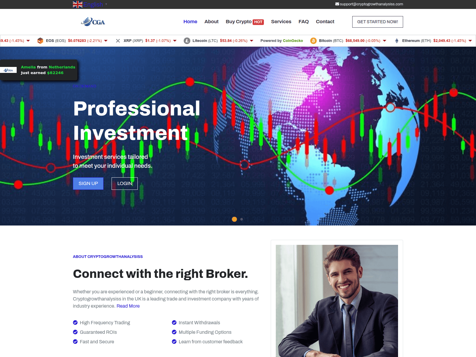 Screenshot of cryptogrowthanalysiss.com