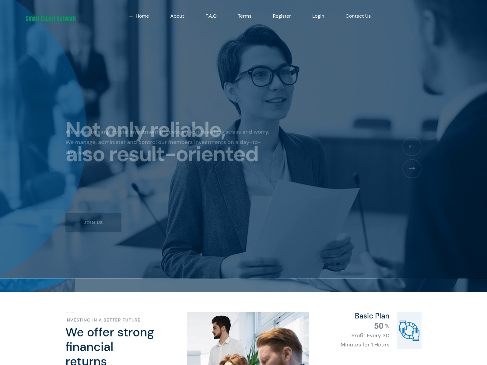 Screenshot of smartexpertnetwork.live