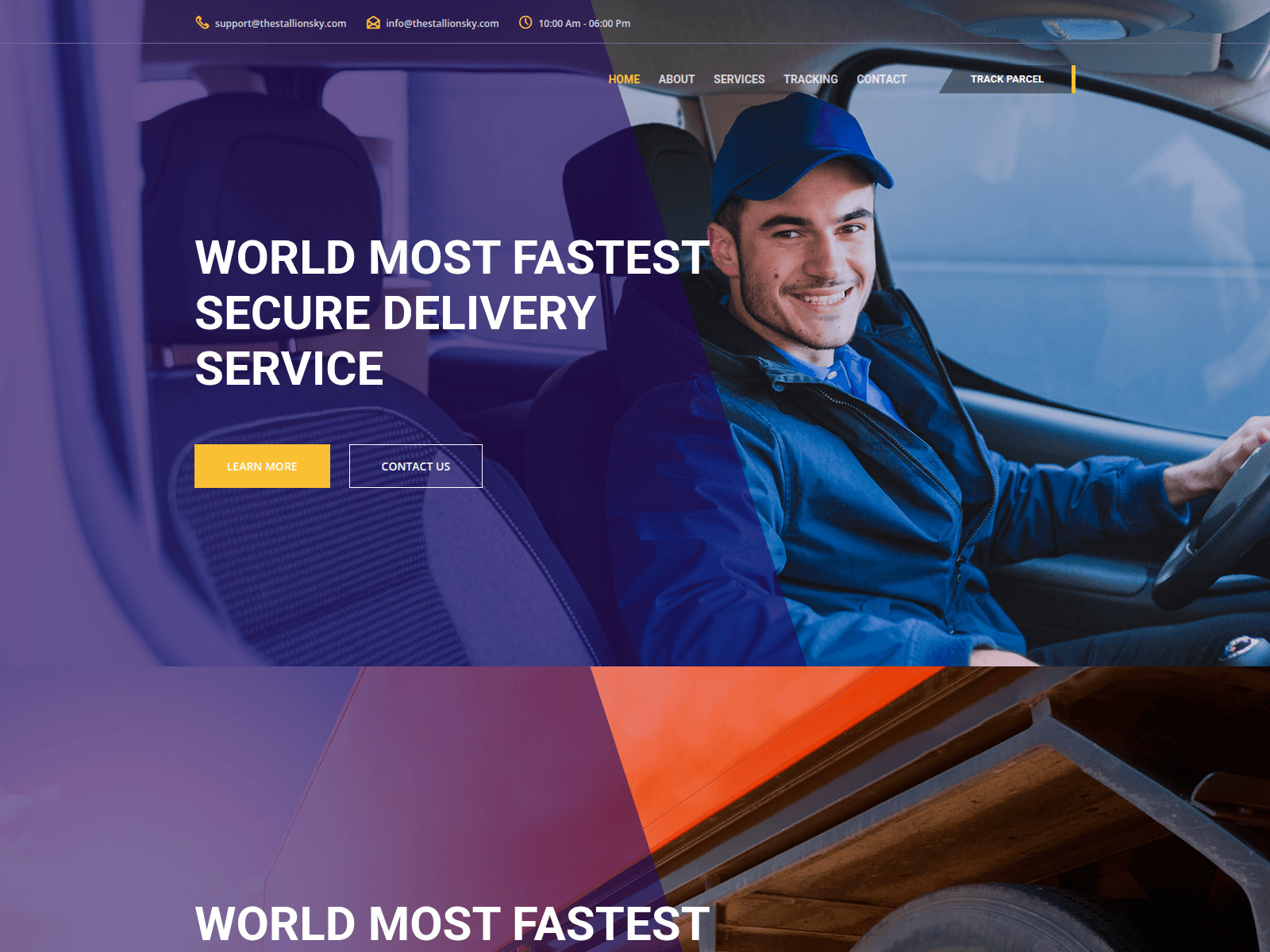 Screenshot of thestallionsky.com