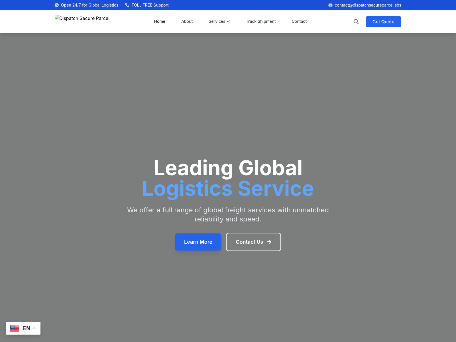Screenshot of dispatchsecureparcel.sbs
