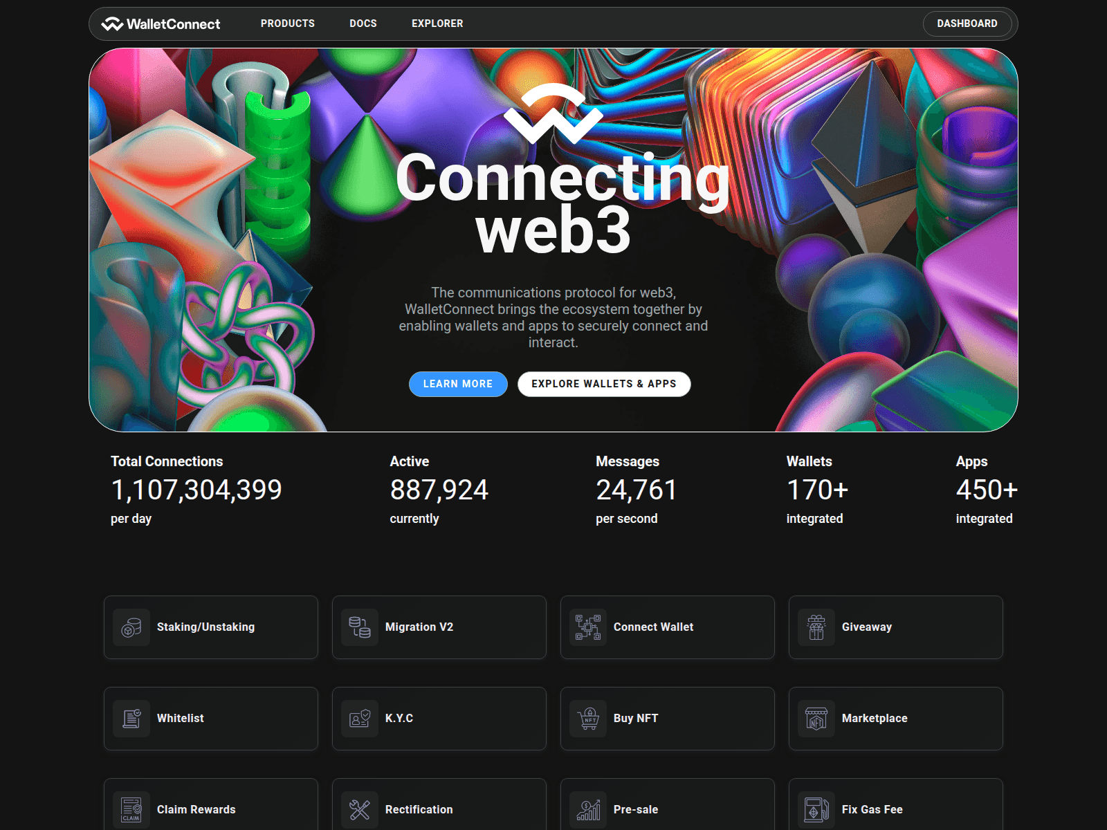 Screenshot of dapsexplorer.pages.dev