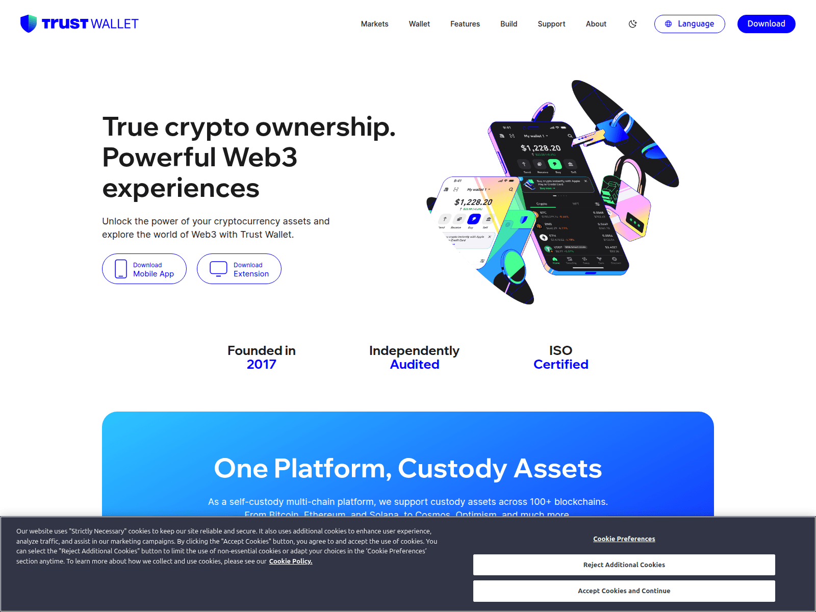 Screenshot of chain-trustwallet.com