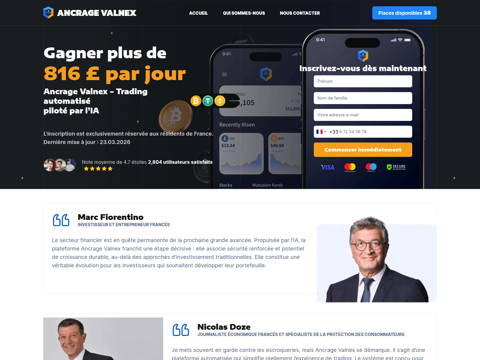 Forensic screenshot of ancrage-valnex.com