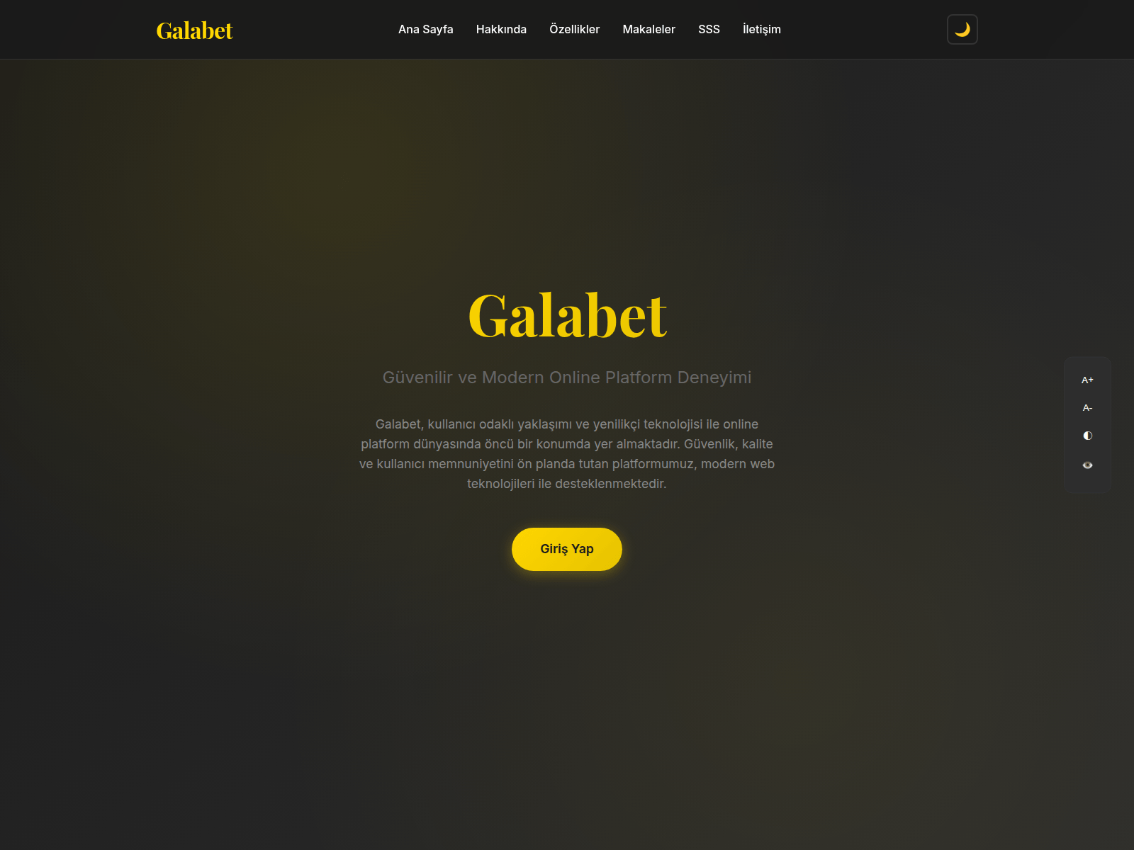 Screenshot of tr.galabetcasino.vip