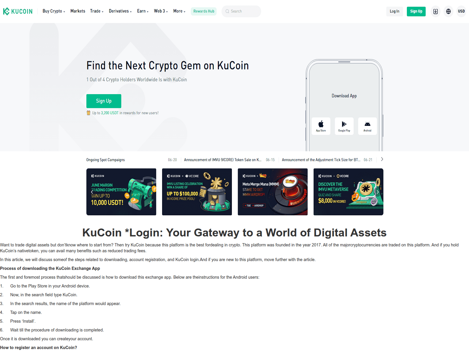 Forensic screenshot of kaocoinlouigns.webflow.io