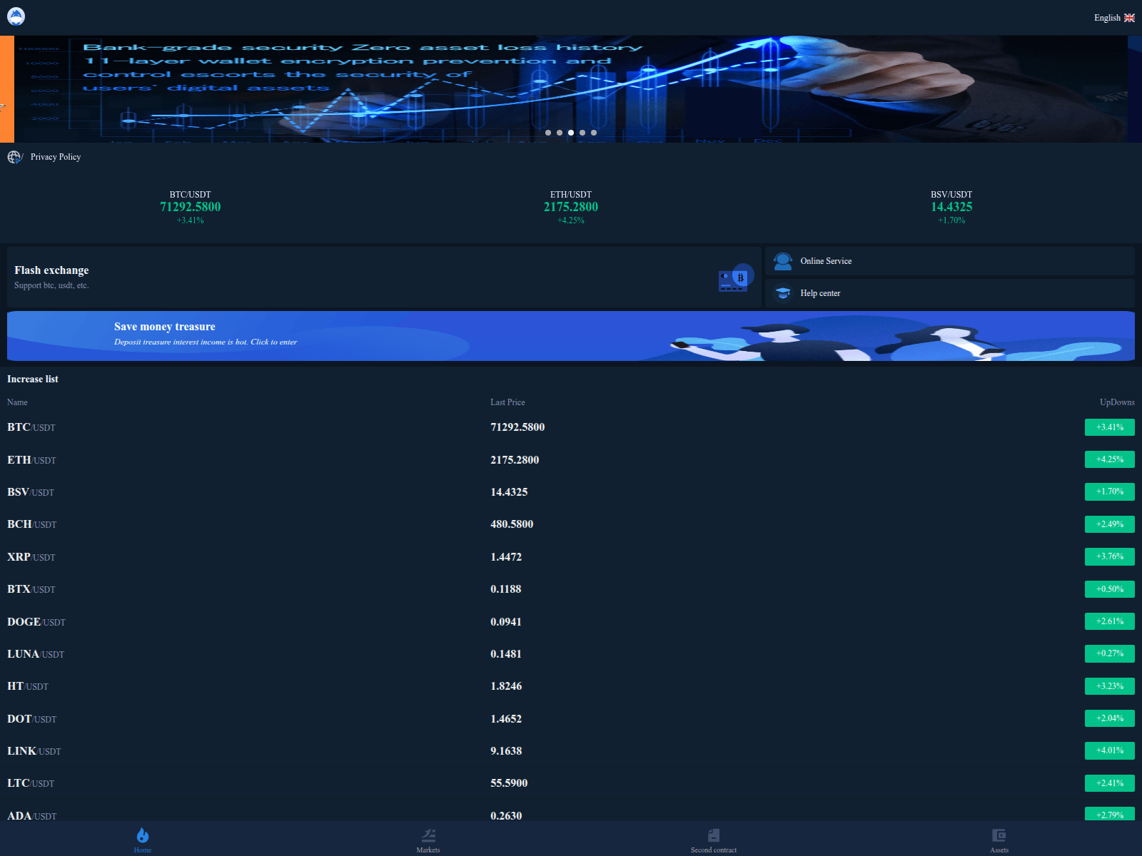 Forensic screenshot of bitcoinsvexchange.com