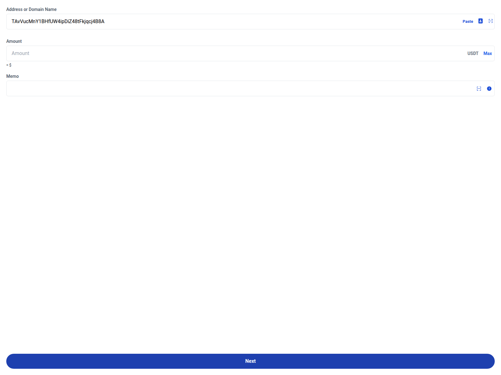 Screenshot of transfer-usdt.shop