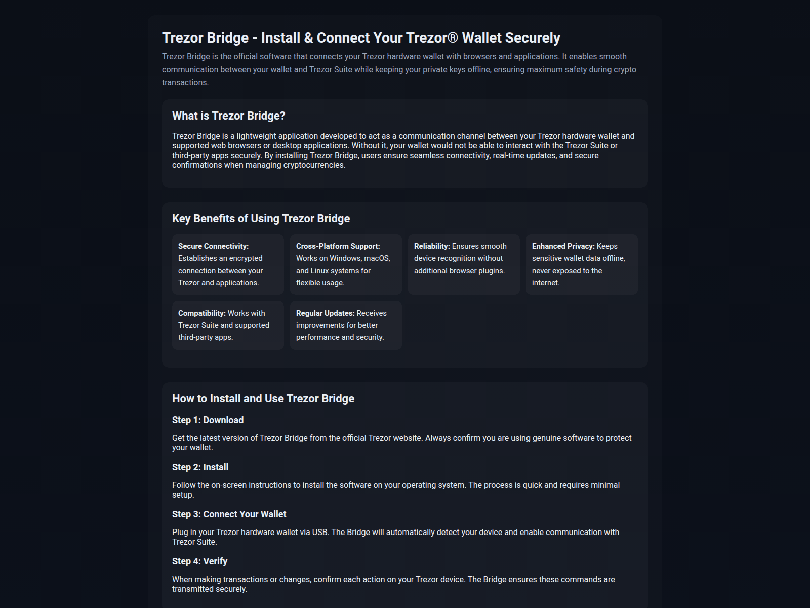 Forensic screenshot of trezr-ridge.pages.dev