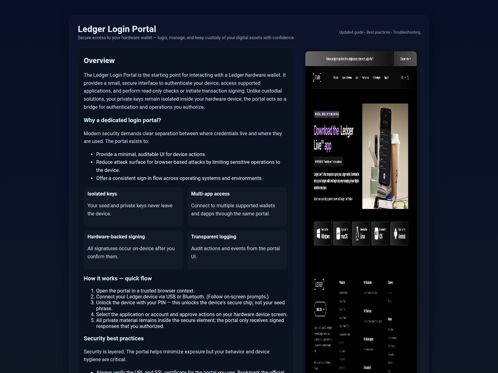 Forensic screenshot of web-ledgr-liv-nav-logen.pages.dev