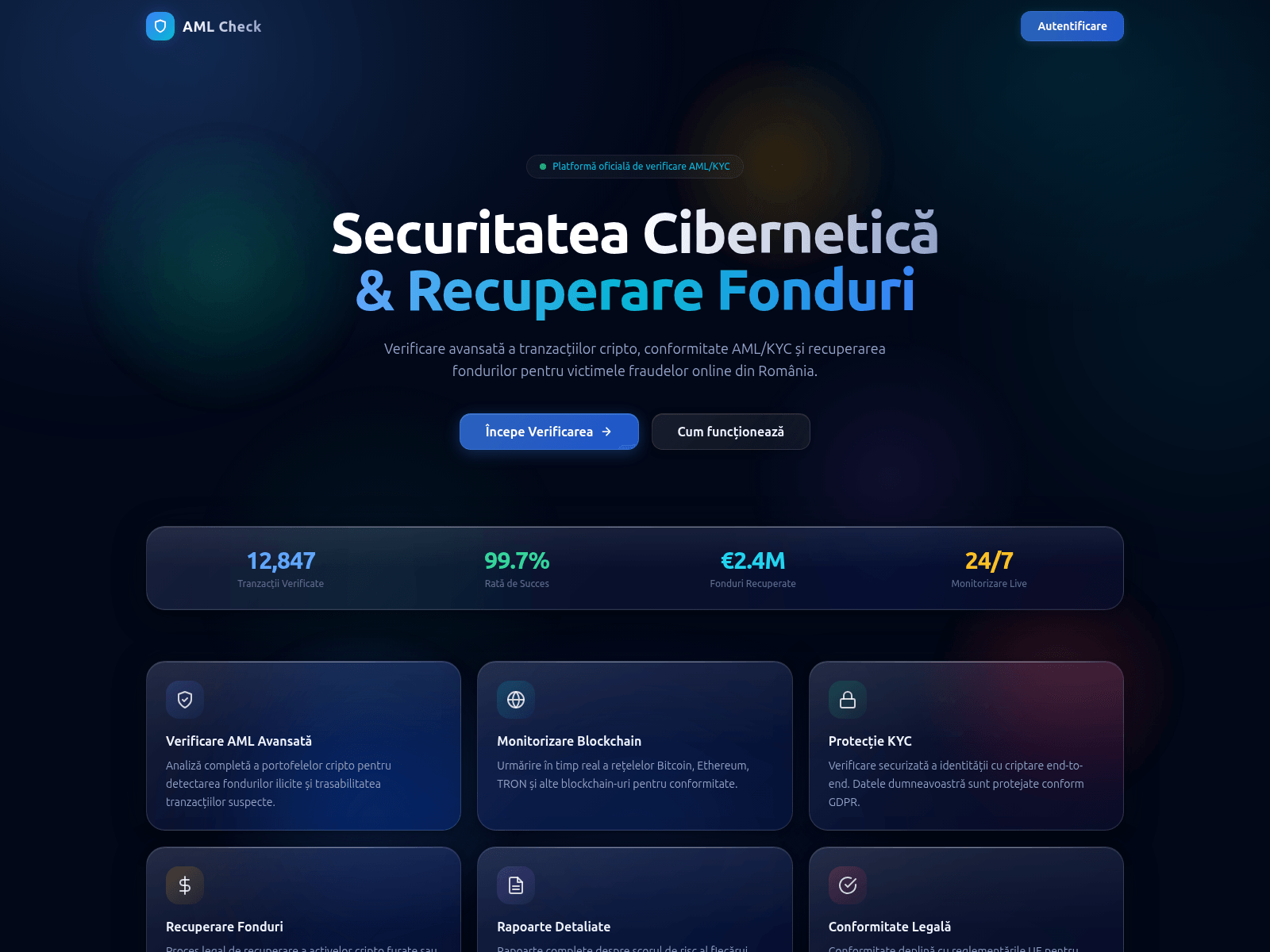 Screenshot of amlcheckro.pro