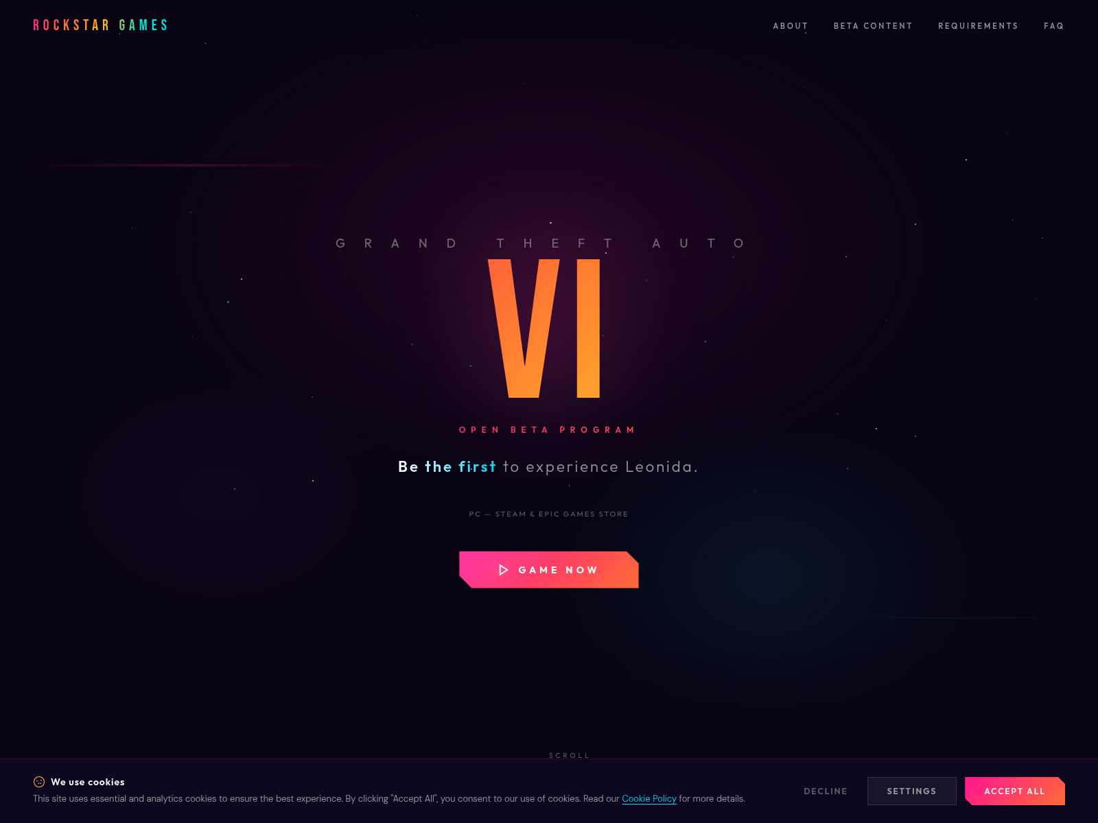 Screenshot of gta6obeta.com