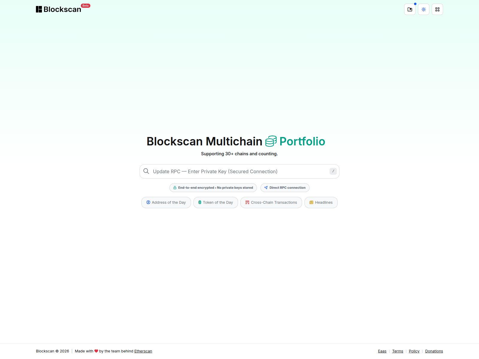 Screenshot of blockscn.app