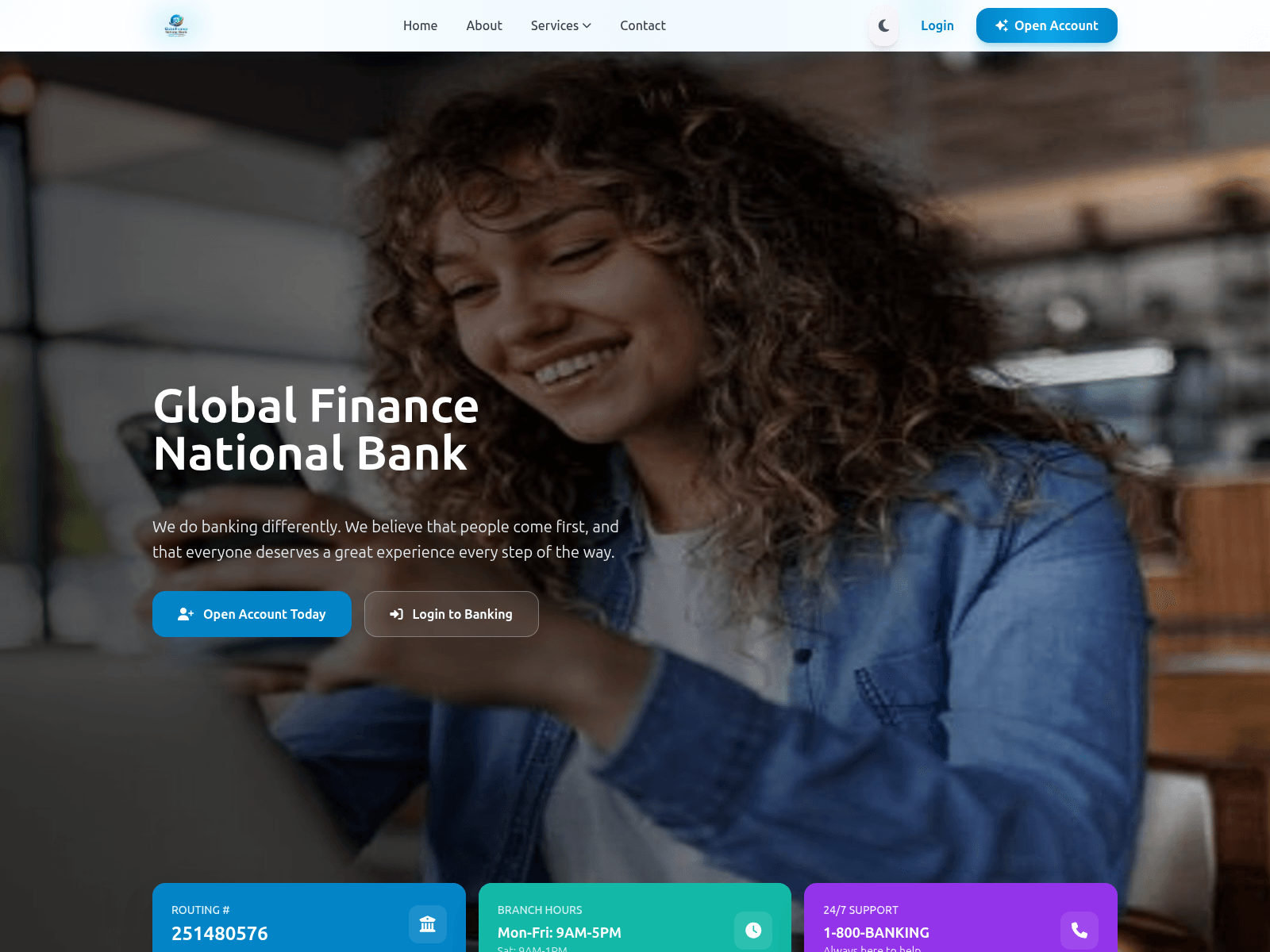 Screenshot of globalfinancenb.com