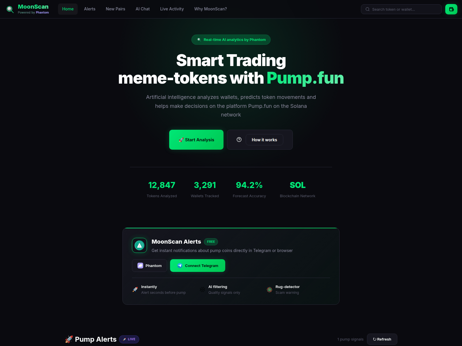 Forensic screenshot of pump-visions.live