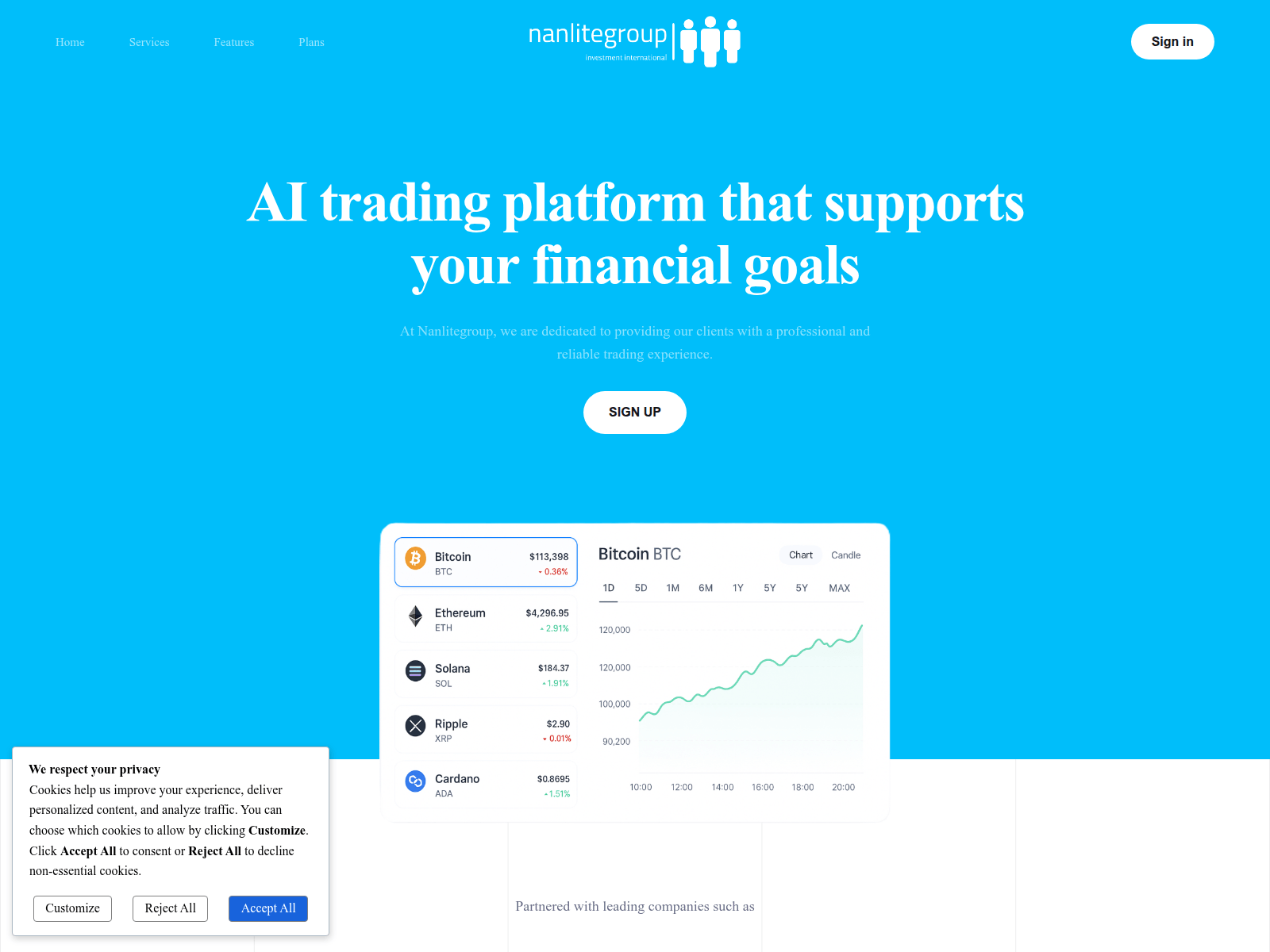 Screenshot of nanlite-group.com