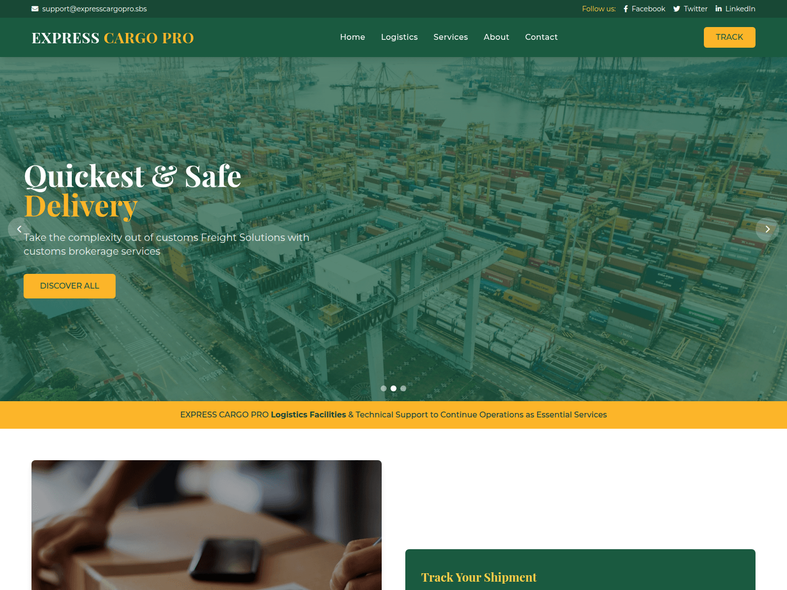 Screenshot of expresscp.top