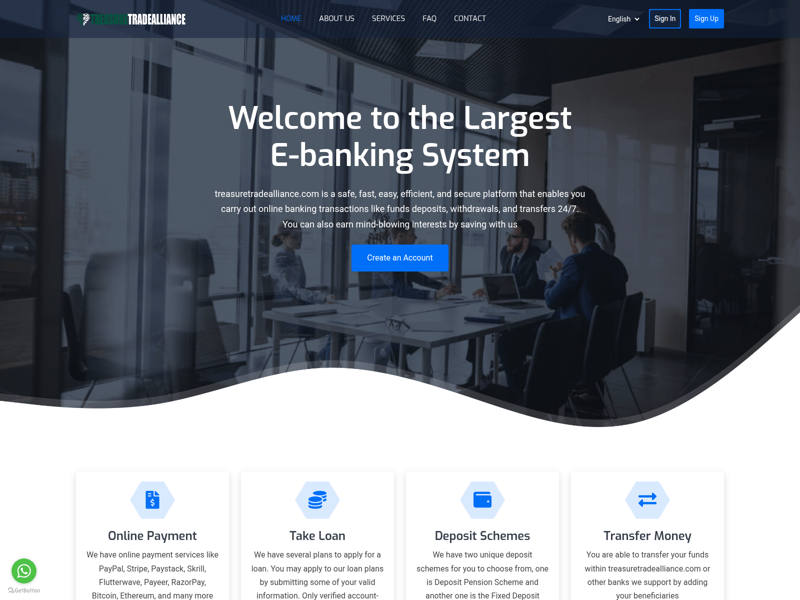 Screenshot of treasuretradealliance.com