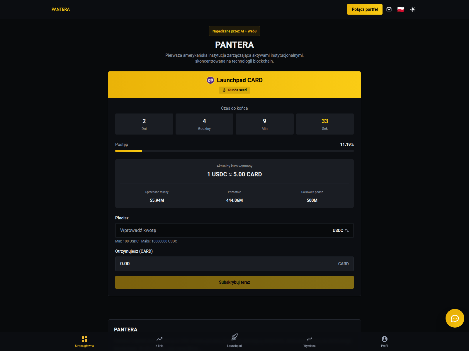 Forensic screenshot of panteracaqital.com