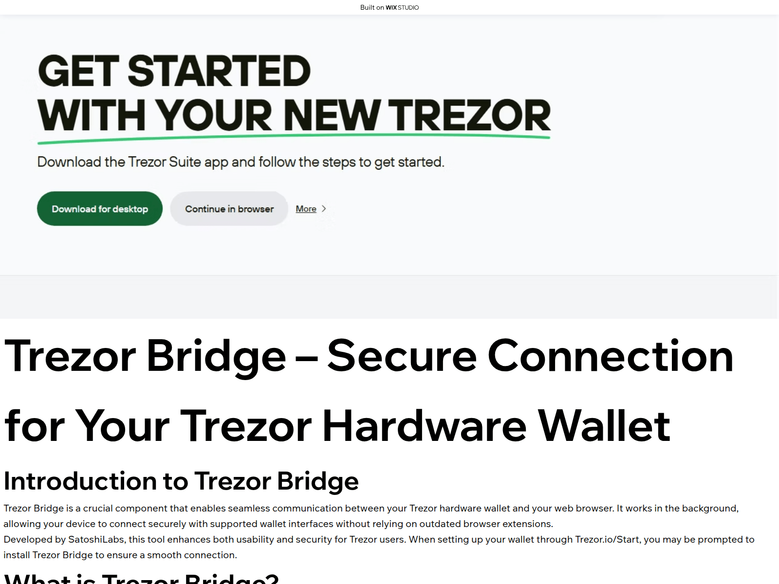 Screenshot of brigetrezorr.wixstudio.com