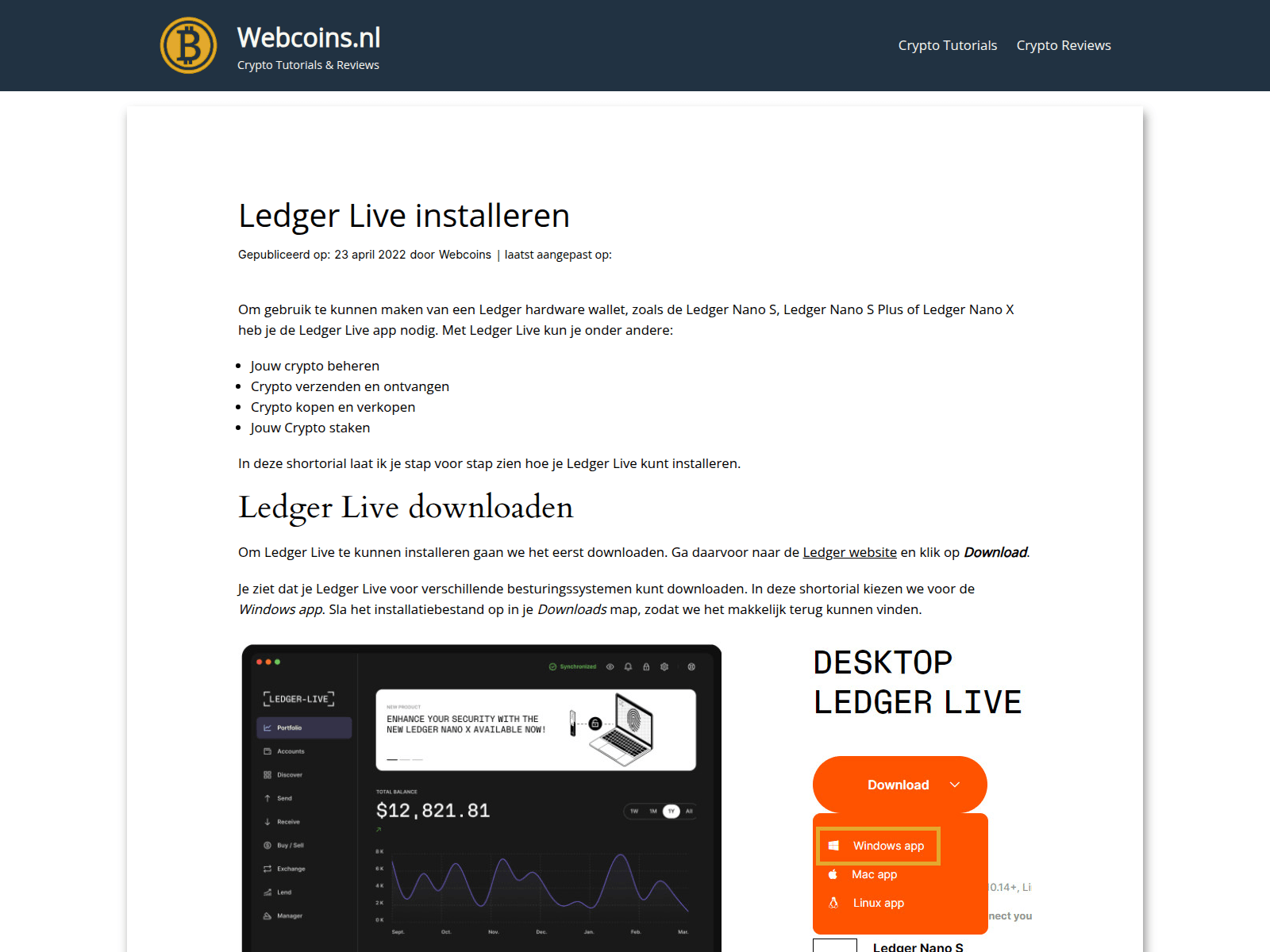 Screenshot of www.webcoins.nl