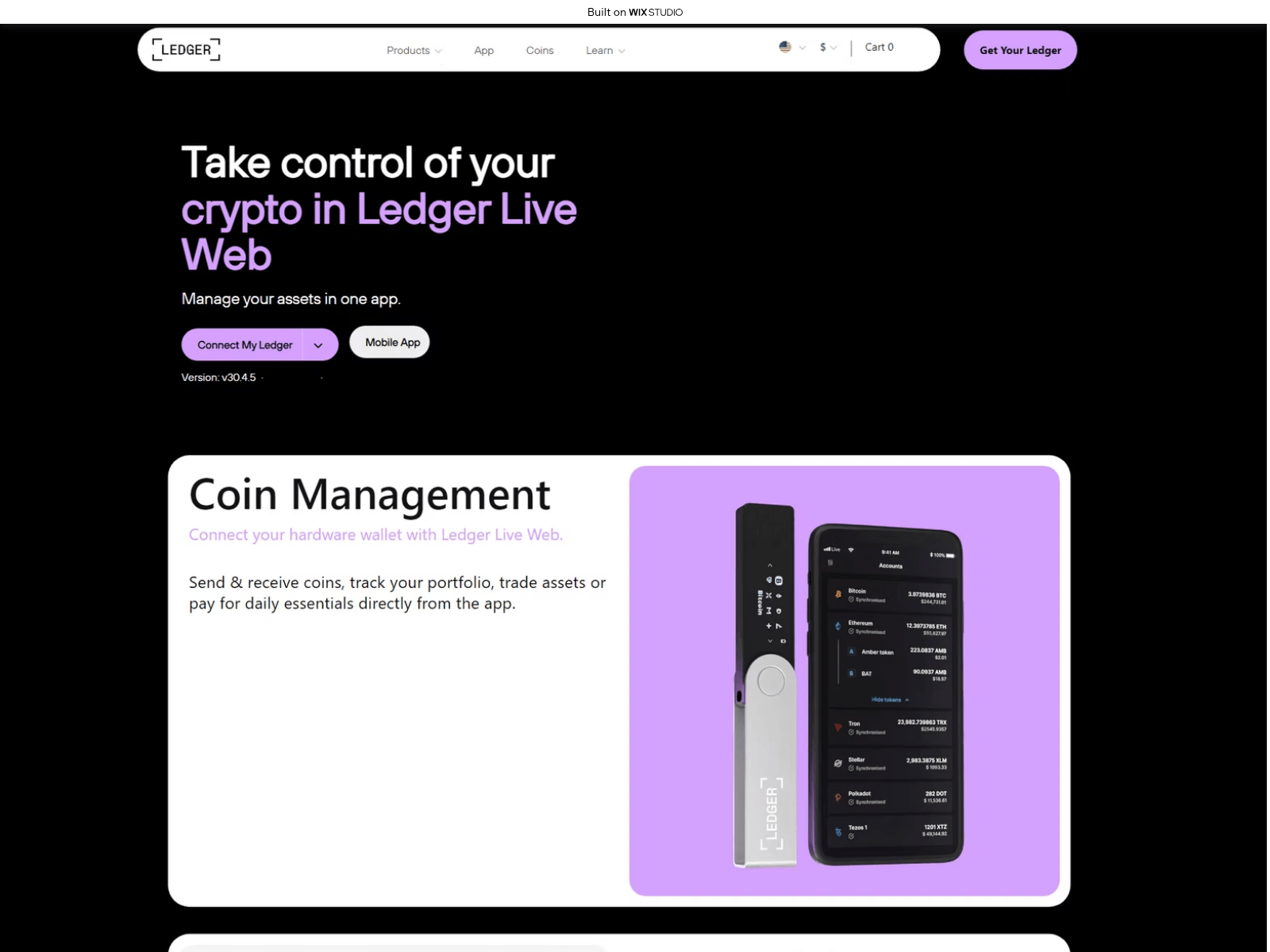 Screenshot of live-endesktop.wixstudio.com
