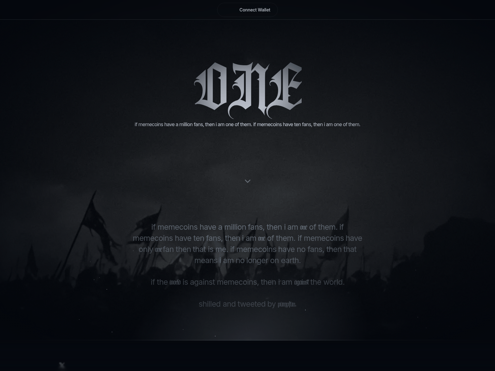 Screenshot of oneofmillion.life