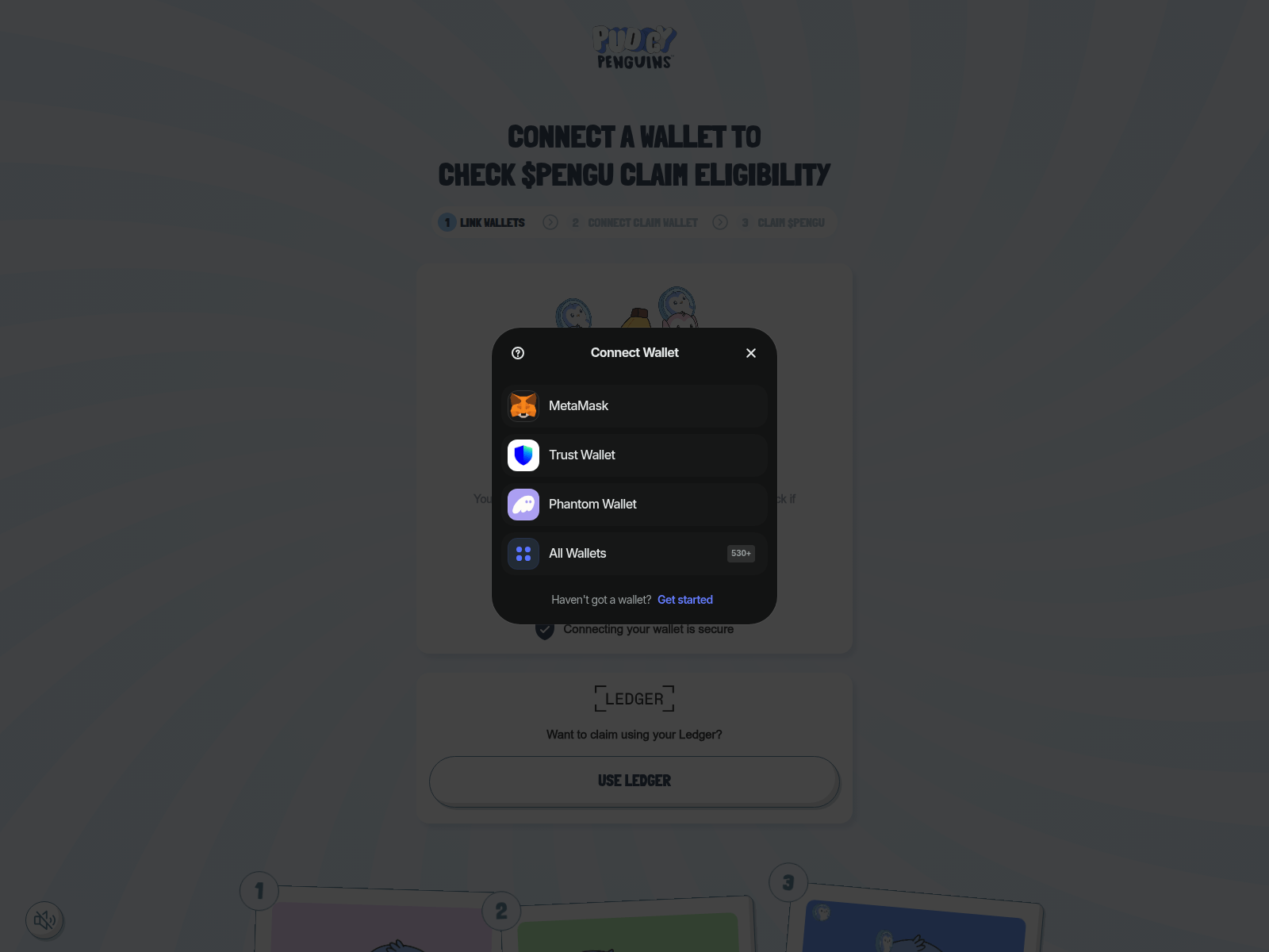 Screenshot of claimpengu.app