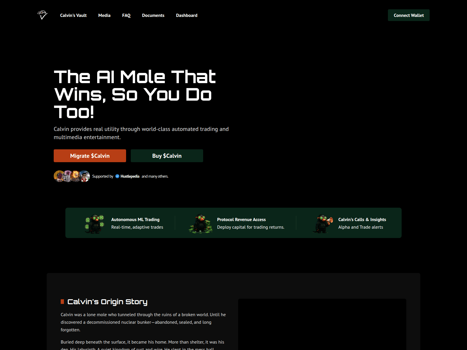 Forensic screenshot of cabalcalvinmigrate.xyz