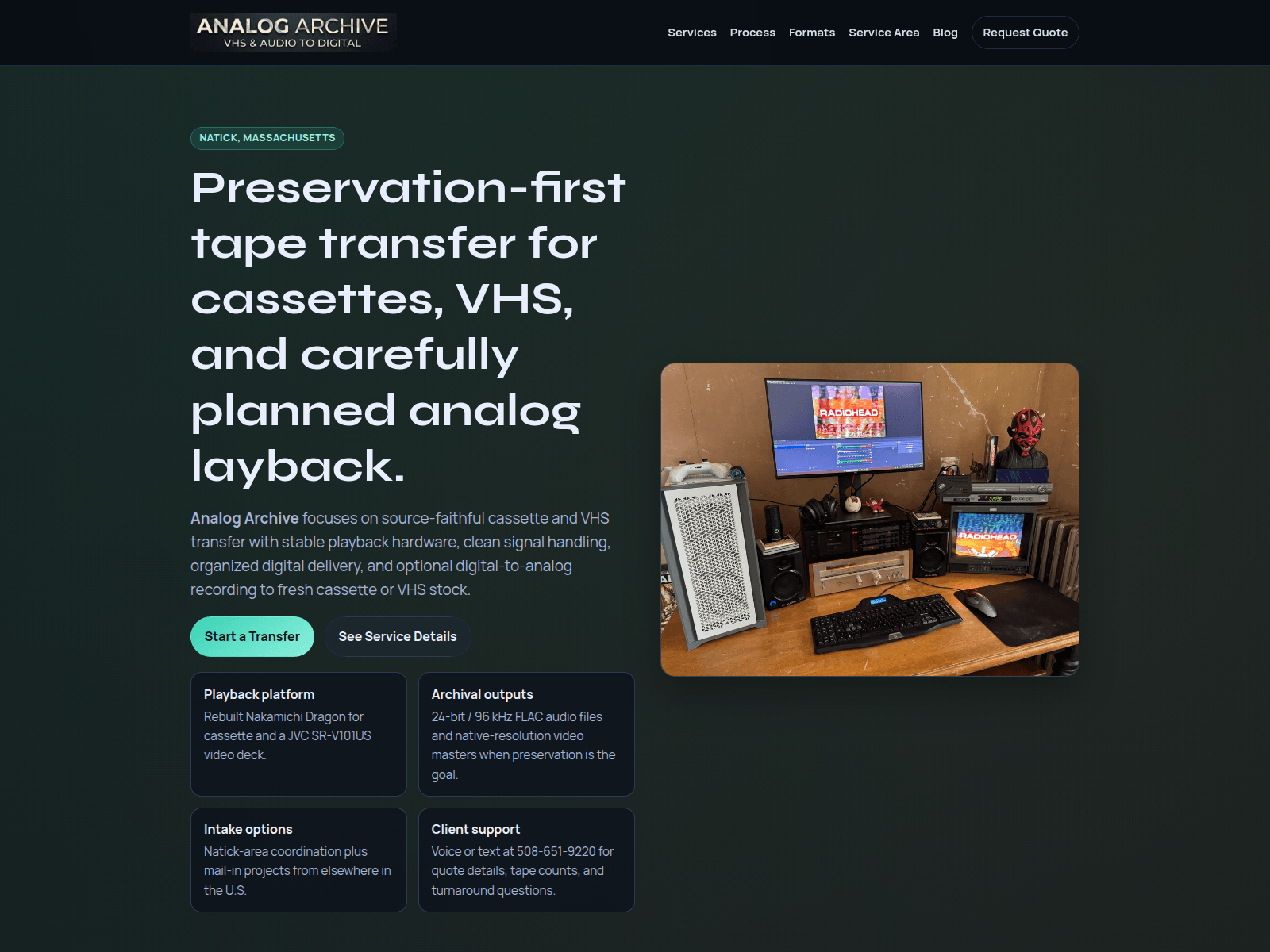 Screenshot of analogarchive.cc