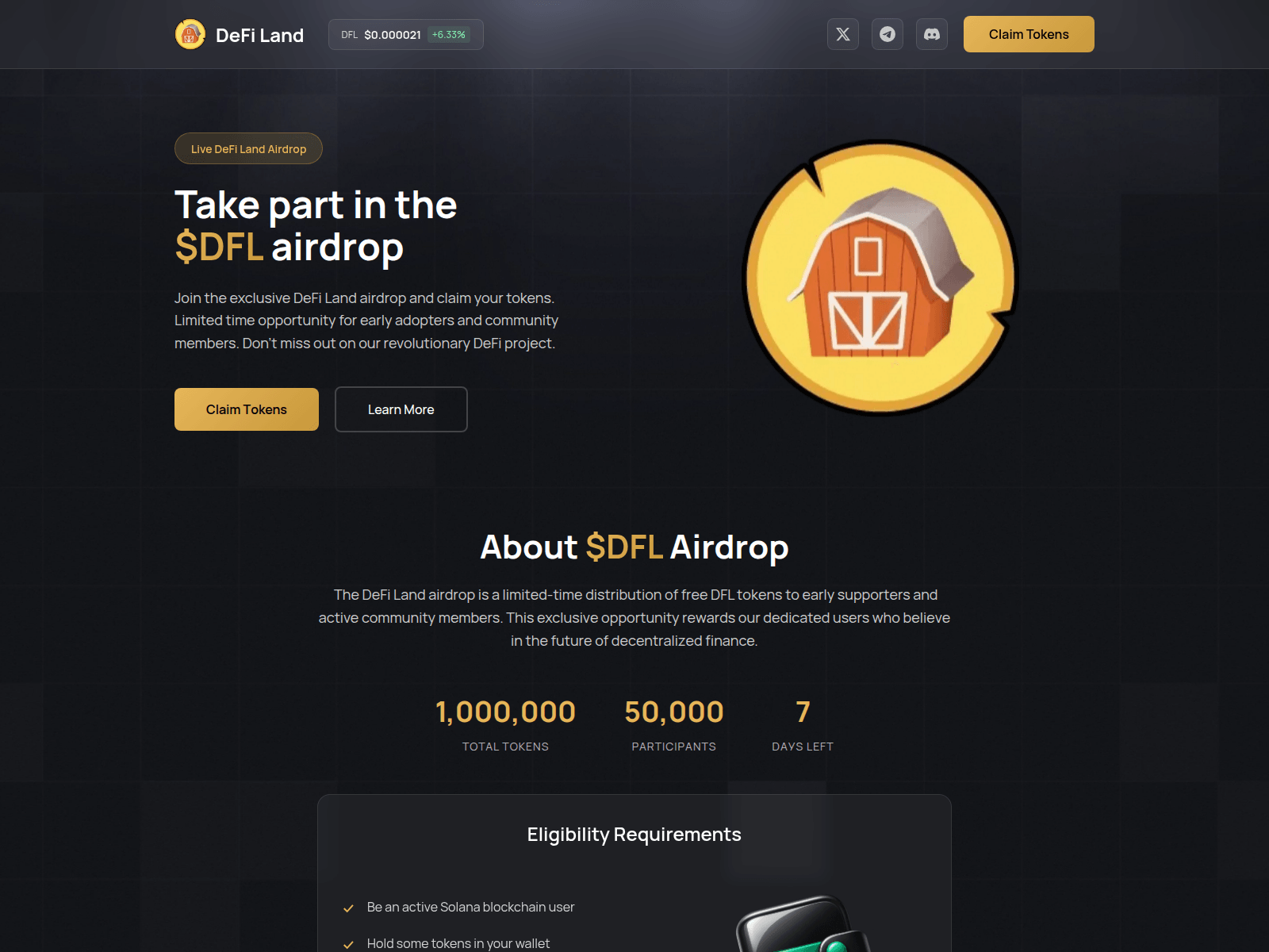 Screenshot of defi-mint.click