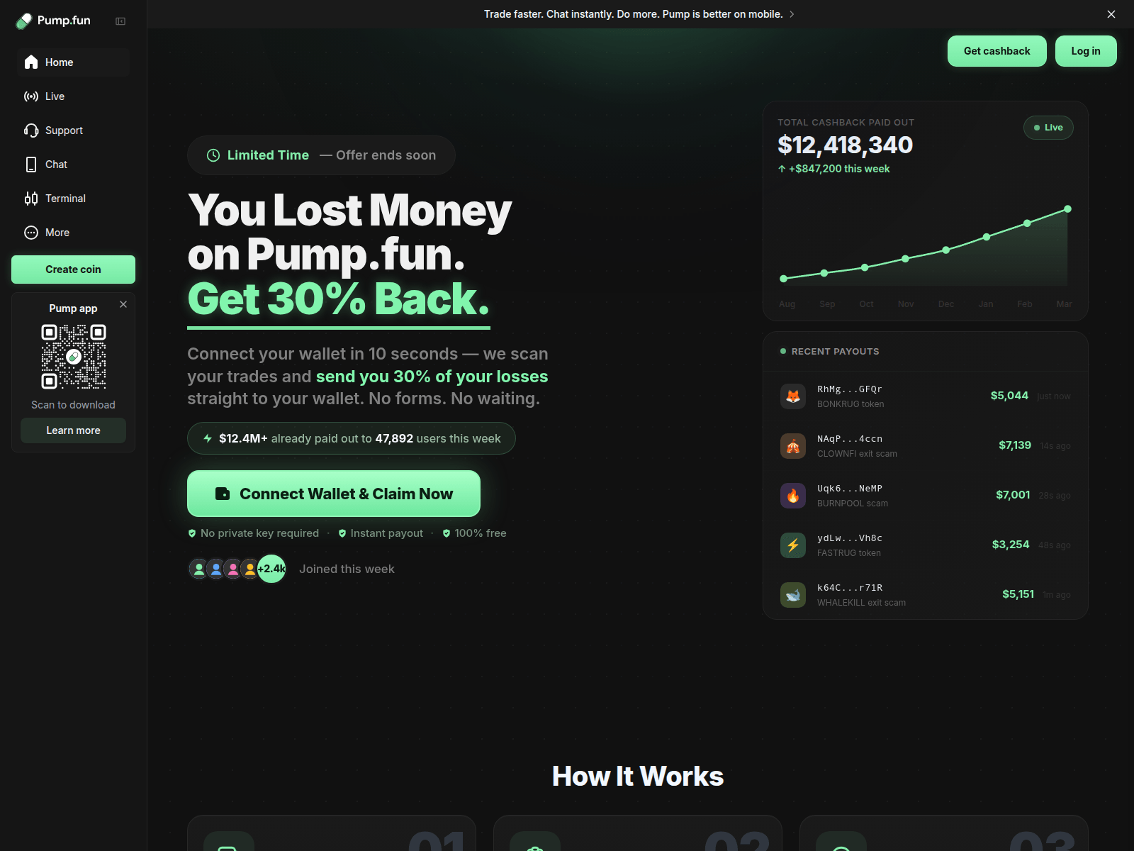 Screenshot of activate-pump.fun
