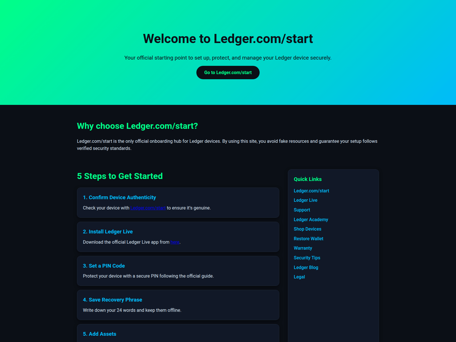 Screenshot of start-ledzr-us.pages.dev