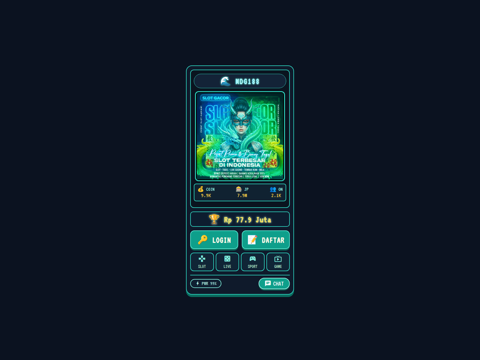 Screenshot of mdg188-pemberantas.pages.dev