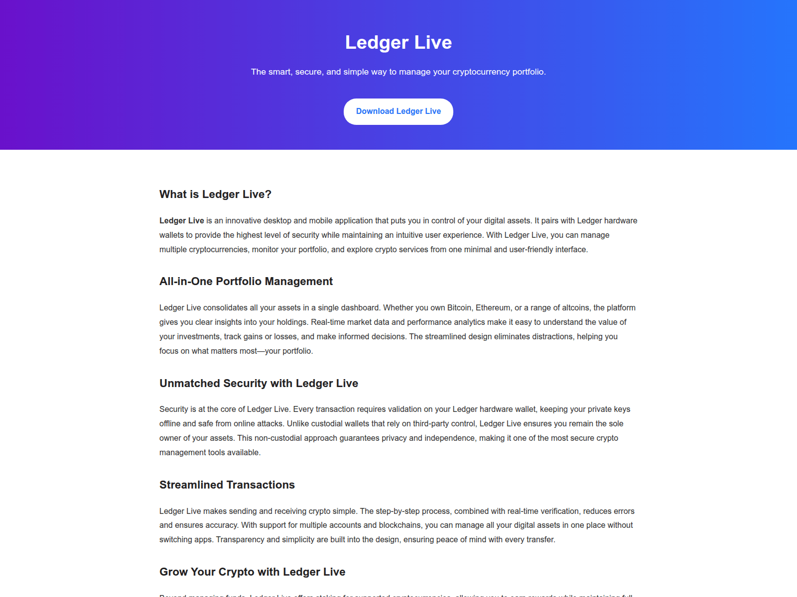 Screenshot of doce-ldger-live.pages.dev