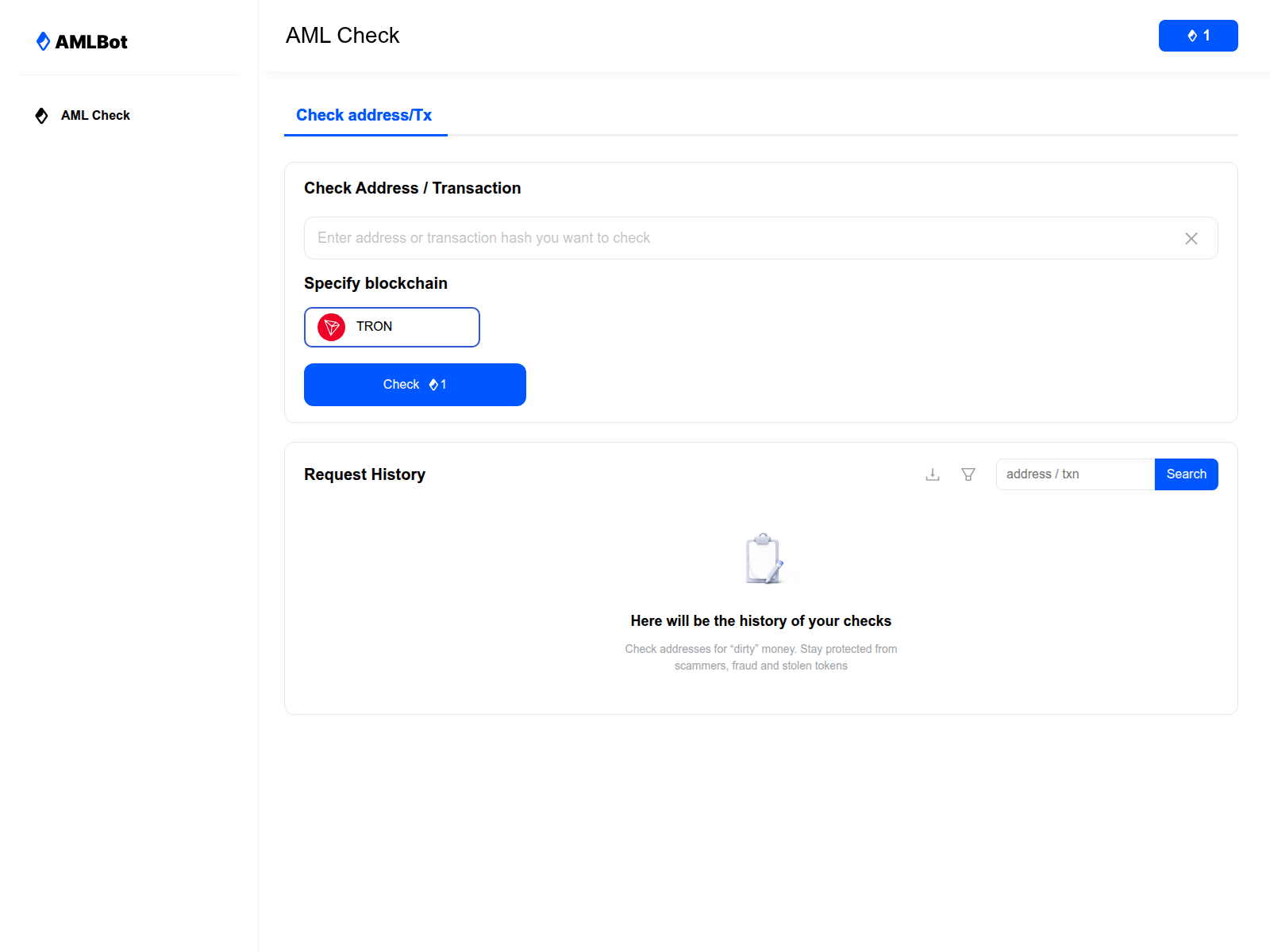 Screenshot of aml.kineticq.xyz