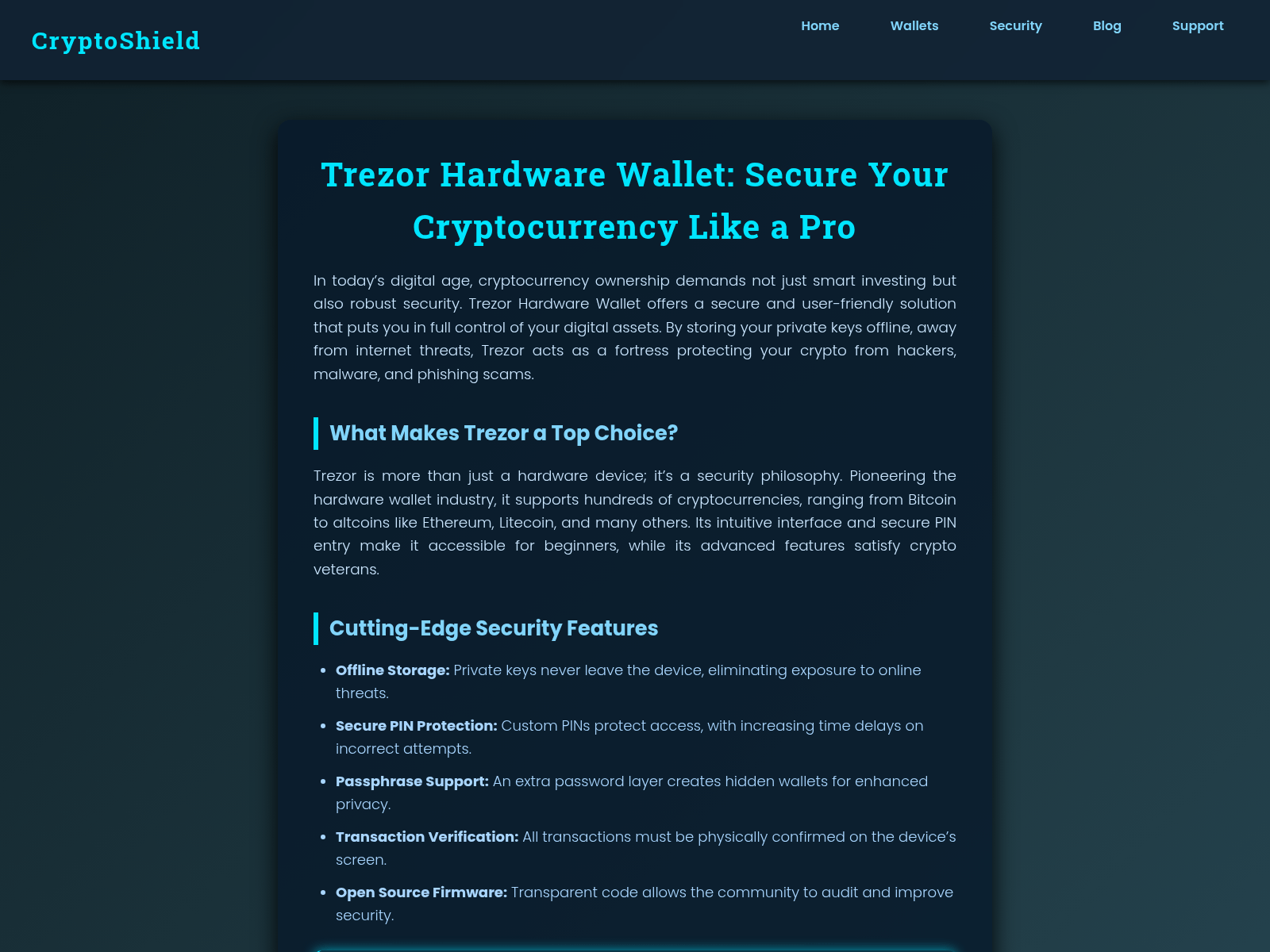 Screenshot of teazr-hardware-suport.pages.dev