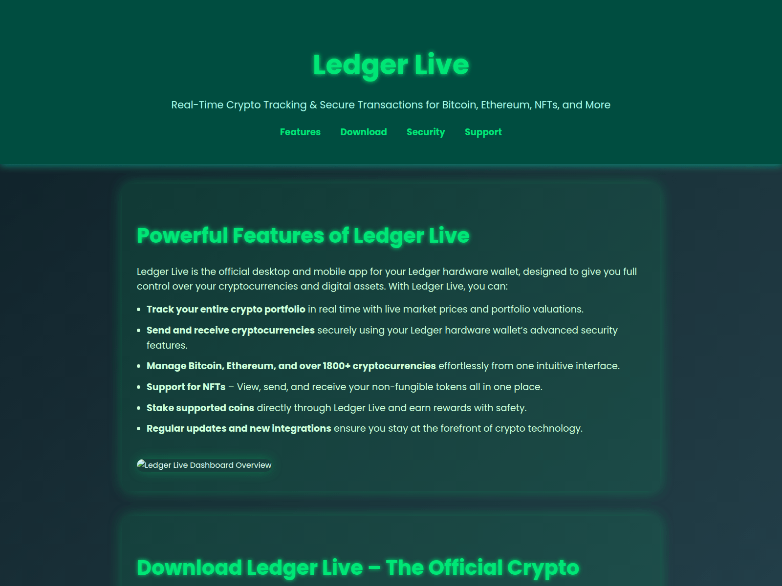 Screenshot of qas-ledger-lives.pages.dev