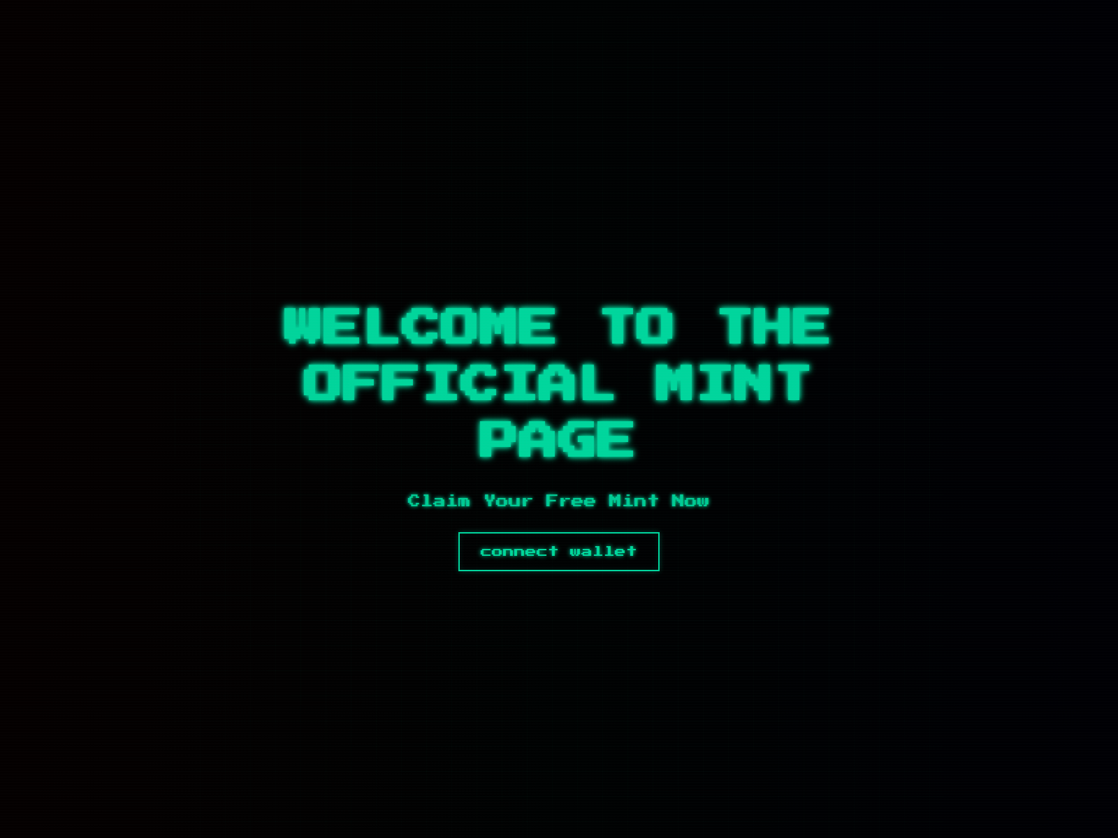 Forensic screenshot of mint-cuboids.xyz