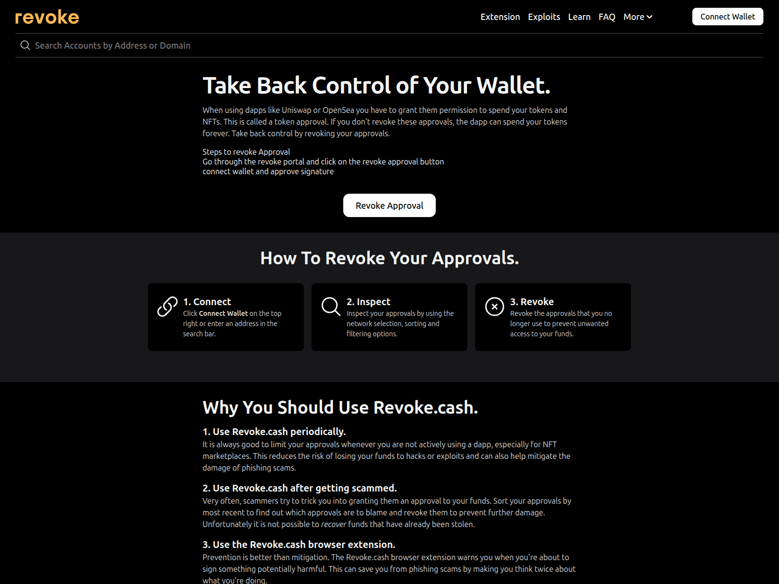 Screenshot of revokes-cash.web.app