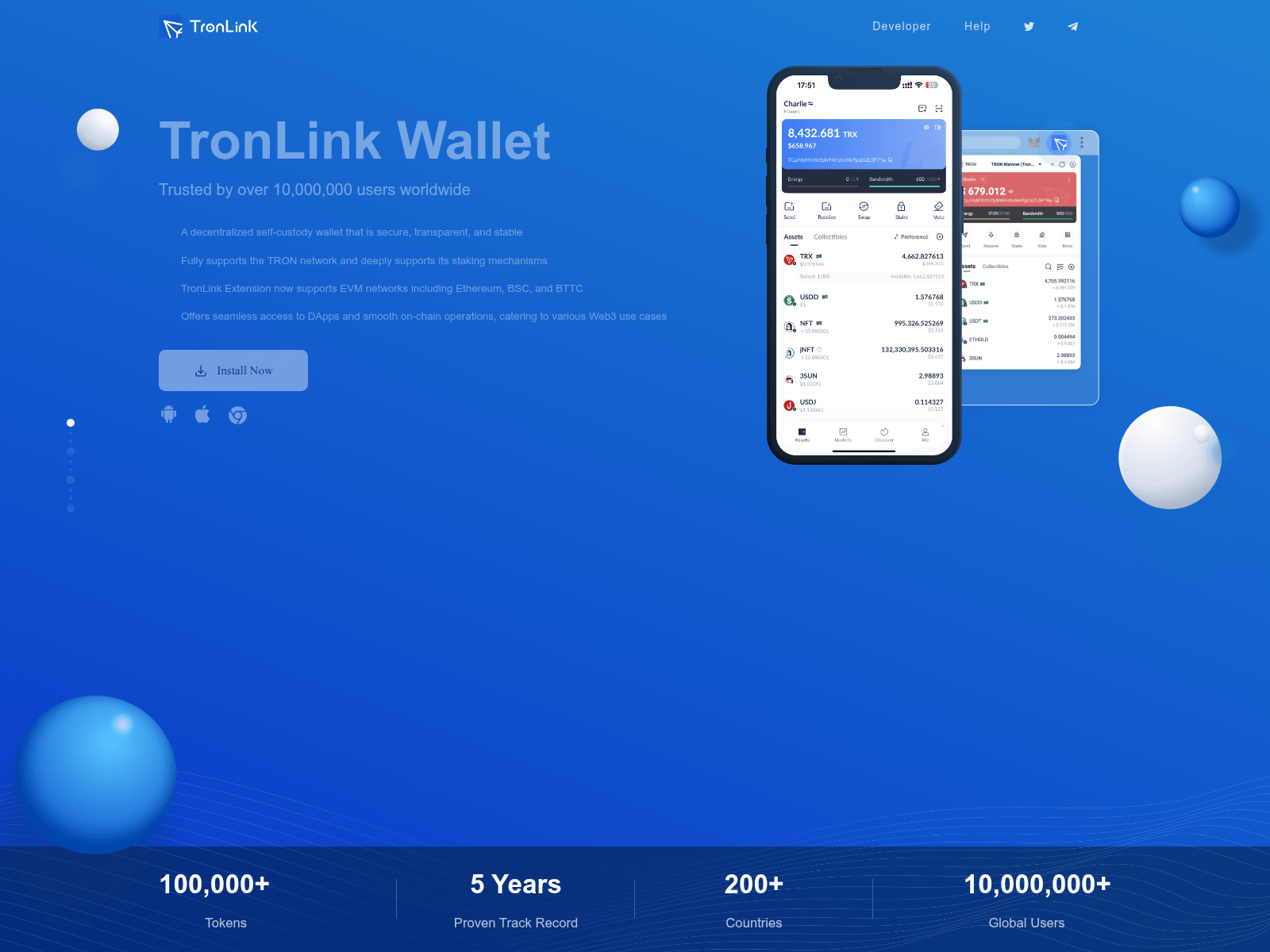 Forensic screenshot of tron-link.online
