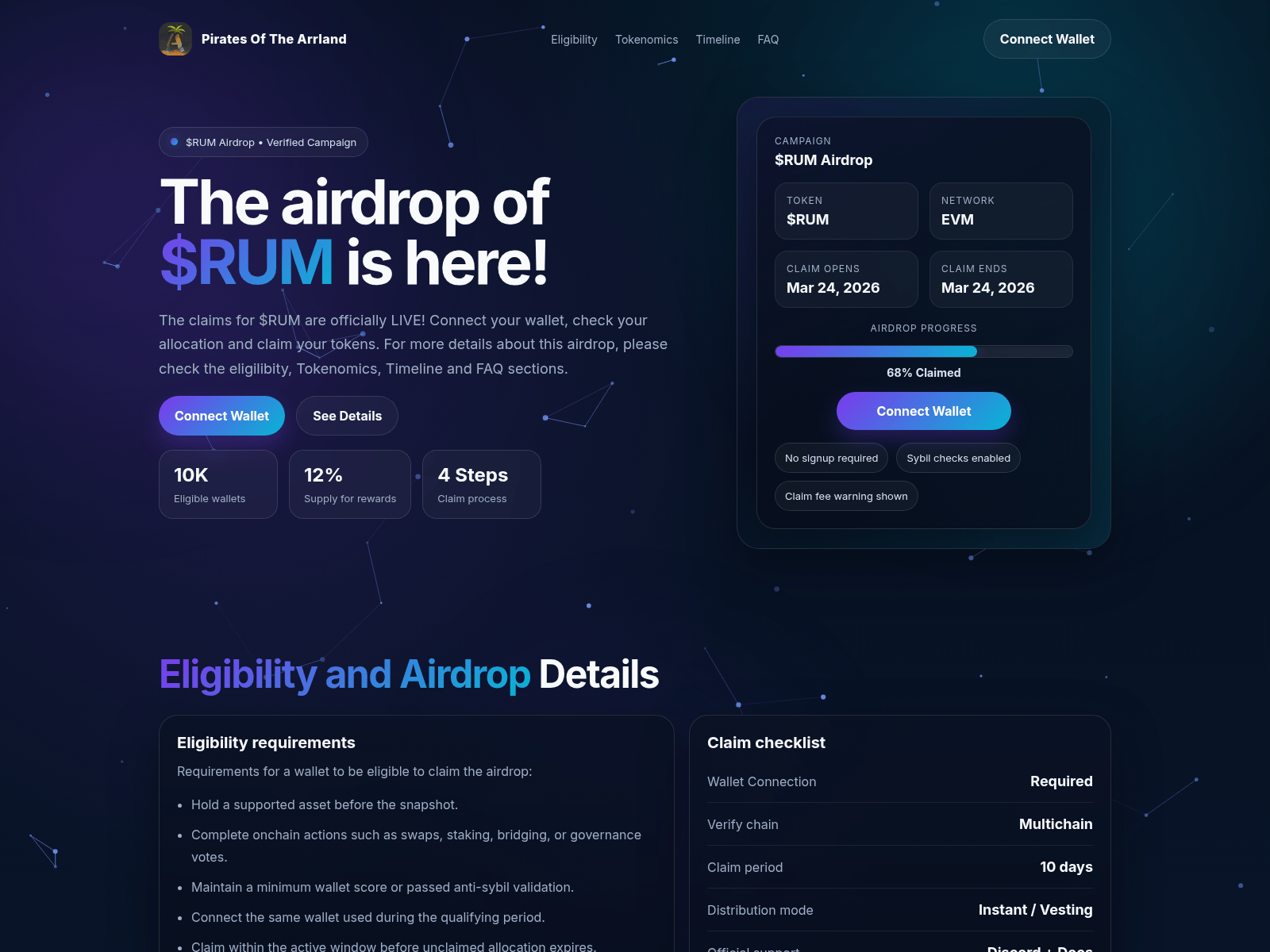 Forensic screenshot of arrland.live