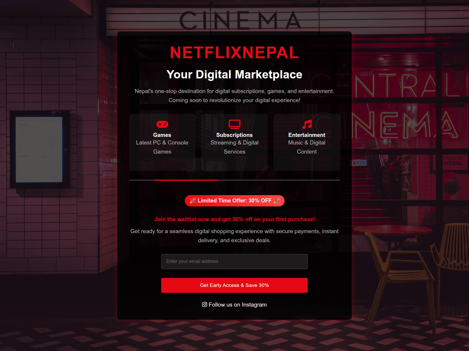 Forensic screenshot of nepalnetflix.com