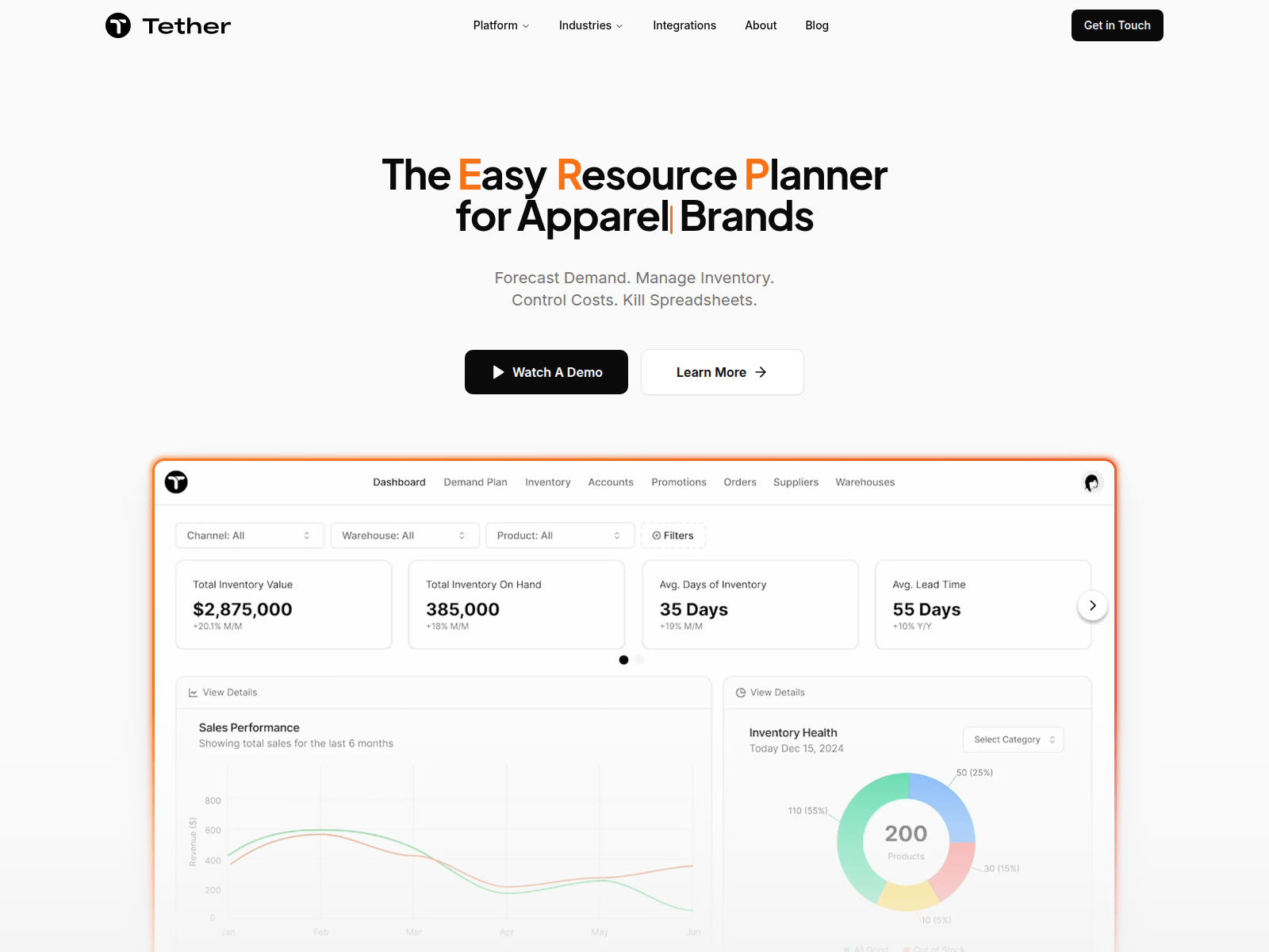 Screenshot of tetherdata.app