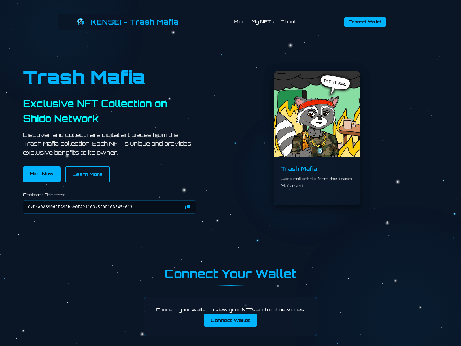 Screenshot of mint.kenseishido.xyz