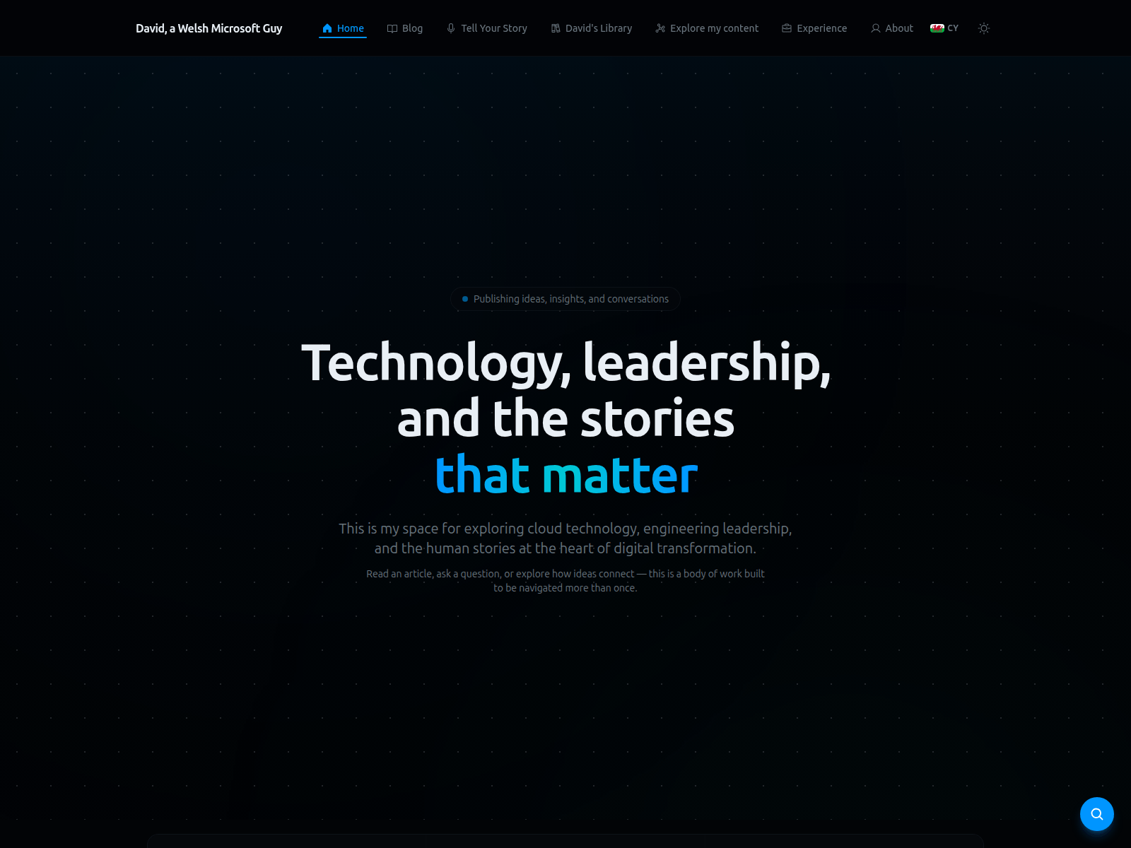 Screenshot of www.welshmicrosoftguy.co.uk